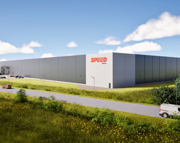 Logistikcenter med hållbar lagerbelysning